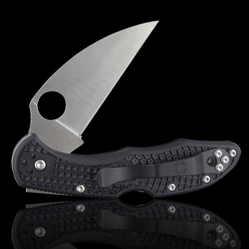 Spyderco Delica 4 Lightweight Folding Knife 3" VG-10 Steel Blade Black Handle C11FPWCBK -Spyderco - Survivor Hand Precision Knives & Outdoor Gear Store