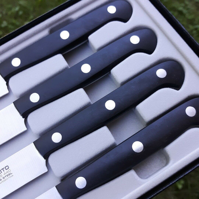 Boker Arbolito Kitchen Knife 4 Piece Set 440 Stainless Steel Full Tang 4" Blades 03BA5704SET -Boker - Survivor Hand Precision Knives & Outdoor Gear Store