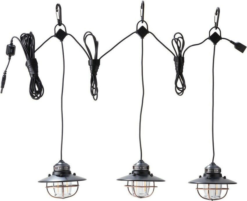 Barebones Living Edison String Lights Bronze 4.25" x 3.25" Water Resistant Powder-Coated Steel Construction RE265 -Barebones Living - Survivor Hand Precision Knives & Outdoor Gear Store