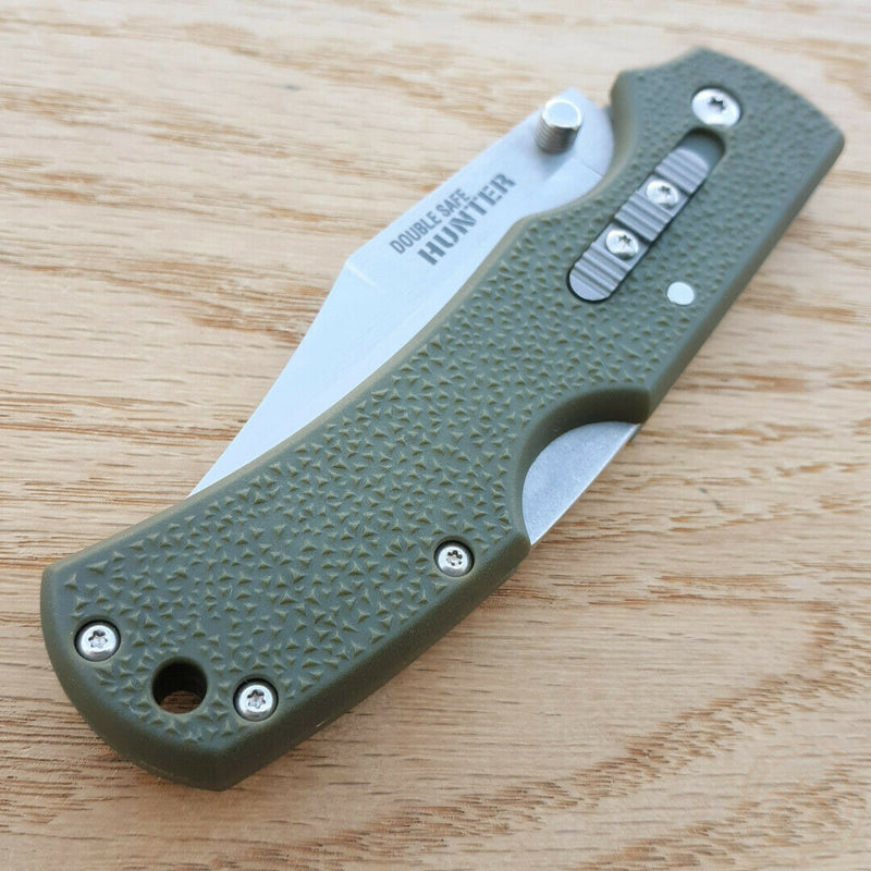 Cold Steel Double Safe Folding Knife 3.5" 8Cr13MoV Steel Blade Green GFN Handle 23JC -Cold Steel - Survivor Hand Precision Knives & Outdoor Gear Store