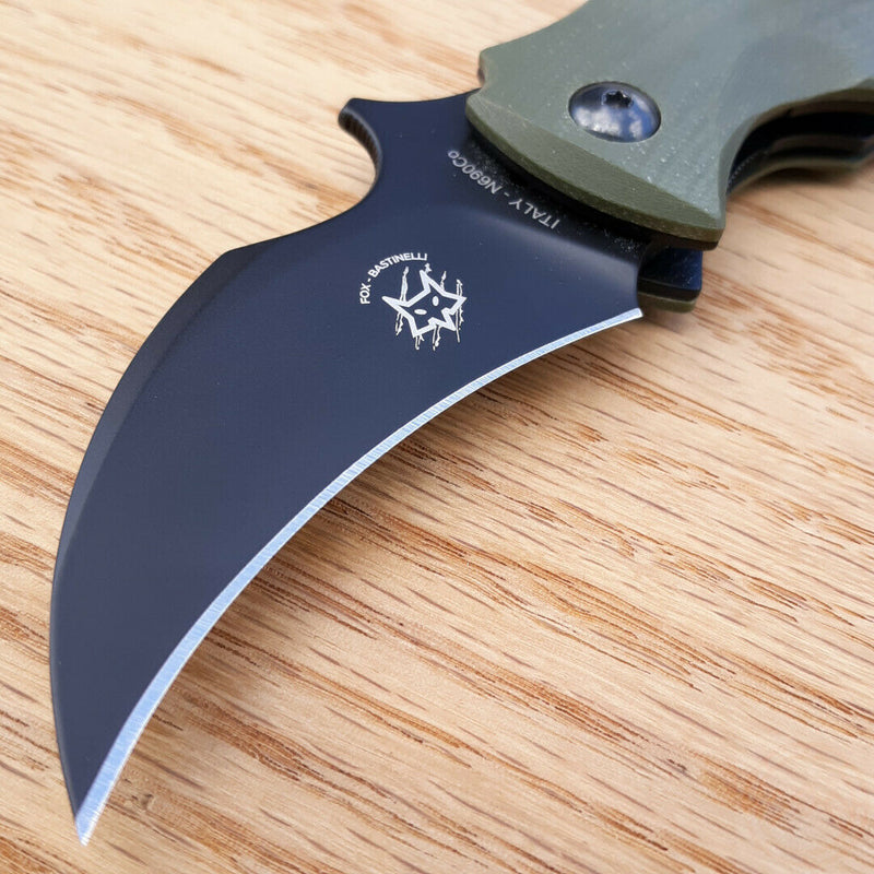 Fox Bastinelli BlackBird Folding Knife 2.5" Bohler N690 Steel Blade OD Green G10 Handle X591OD -Fox - Survivor Hand Precision Knives & Outdoor Gear Store