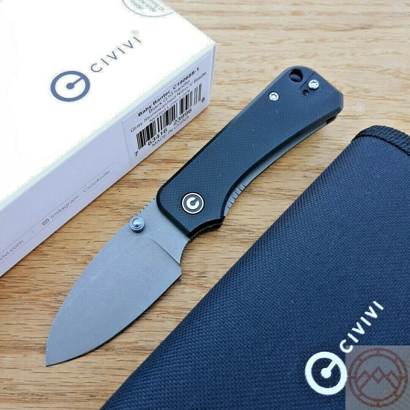 Civivi Baby Banter Folding Knife 2.34" Nitro-V Steel Blade Black G10 Handle 19068S1 -Civivi - Survivor Hand Precision Knives & Outdoor Gear Store