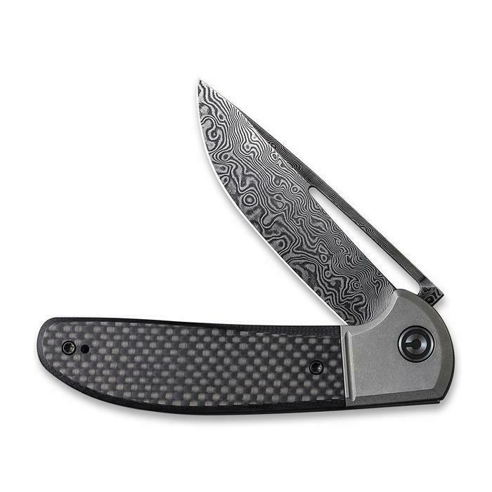 Civivi Trailblazer Folding Knife 3.5" Damascus Steel Blade Carbon Fiber Handle 2101DS1 -Civivi - Survivor Hand Precision Knives & Outdoor Gear Store