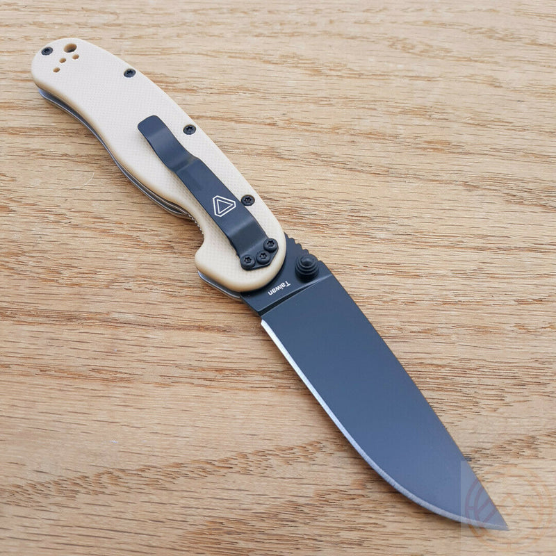 Ontario RAT II Liner Folding Knife 3" Black Finish D2 Tool Steel Drop Blade G10 Handle 8830DT -Ontario - Survivor Hand Precision Knives & Outdoor Gear Store