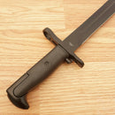 M1 Combat Knife 9.75" Black Stainless Steel Blade Black Grooved Stainless Handle 210933 -China Made - Survivor Hand Precision Knives & Outdoor Gear Store