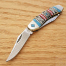 Rough Ryder Lockback Pocket Knife Stainless Steel Blade Stone/Southwest Handle 1747 -Rough Ryder - Survivor Hand Precision Knives & Outdoor Gear Store