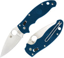 Spyderco Manix 2 Ball Bearing Folding Knife 3.38" CPM SPY27 Steel Blade Blue Bi-directional Texture FRN Handle 101PCBL2 -Spyderco - Survivor Hand Precision Knives & Outdoor Gear Store