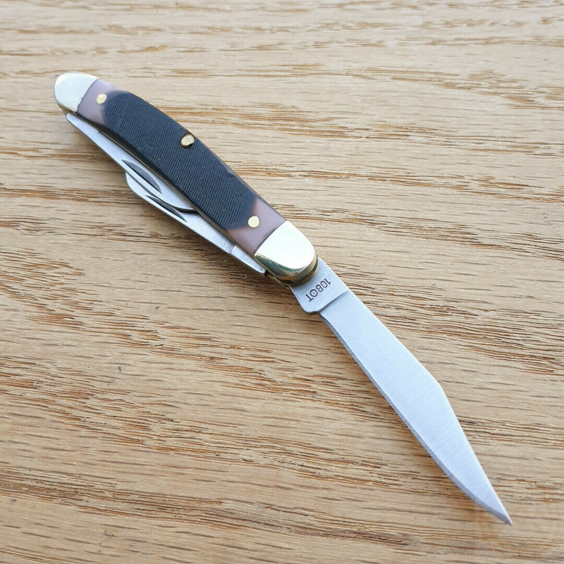 Schrade Junior Stockman Old Timer Pocket Knife Stainless Blades Delrin Handle 108OT -Schrade - Survivor Hand Precision Knives & Outdoor Gear Store