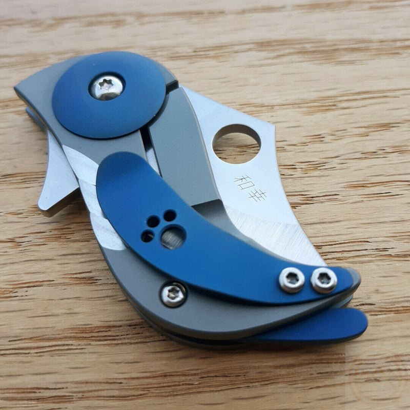 Spyderco Pochi Reeve Folding Knife 1.56" CPM-S45VN Steel Blade Titanium Handle 256TIP -Spyderco - Survivor Hand Precision Knives & Outdoor Gear Store