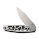 Civivi Perf Frame Folding Knife 3.13" Nitro V Steel Blade Gray Stainless Handle 20006A -Civivi - Survivor Hand Precision Knives & Outdoor Gear Store