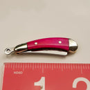 Rough Ryder Mini Tiny Razor Pocket Knife Stainless Smooth Pink Bone 1 7/8 Closed 1361 -Rough Ryder - Survivor Hand Precision Knives & Outdoor Gear Store