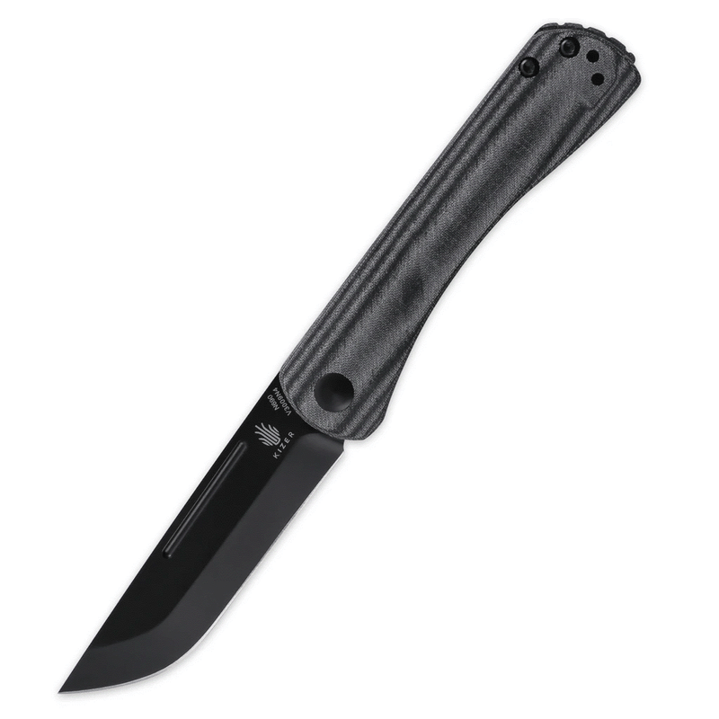 Kizer Cutlery Pinch Folding Knife 3" N690 Steel Blade Black Micarta Handle V3009N4 -Kizer Cutlery - Survivor Hand Precision Knives & Outdoor Gear Store