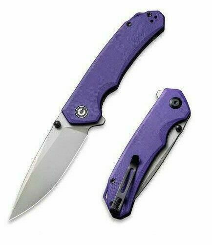 Civivi Brazen Linerlock Folding Knife 3.5" 14C28N Sandvik Steel Blade Purple G10 Handle 2102A -Civivi - Survivor Hand Precision Knives & Outdoor Gear Store