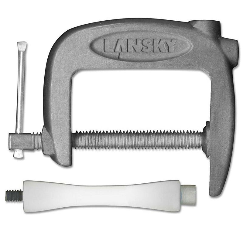 Lansky Knife Mount Sharpener Aluminum Multi Piece Super C Clamp Mounti