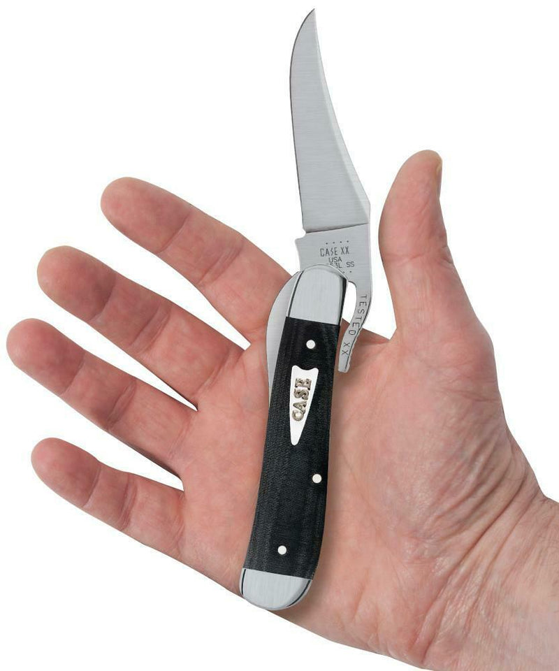 Case XX Russlock Folding Knife 2.7" Stainless Steel Blade Smooth Micarta Handle 27734 -Case Cutlery - Survivor Hand Precision Knives & Outdoor Gear Store