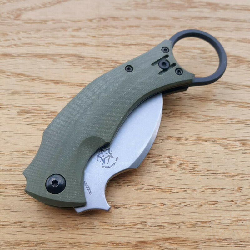 Fox Bastinelli BlackBird Folding Knife 2.5" Bohler N690 Steel Blade OD Green G10 Handle X591ODSW -Fox - Survivor Hand Precision Knives & Outdoor Gear Store