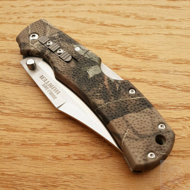 Cold Steel Double Safe Folding Knife 3.5" 8Cr13MoV Steel Blade Camo GFN Handle 23JE -Cold Steel - Survivor Hand Precision Knives & Outdoor Gear Store