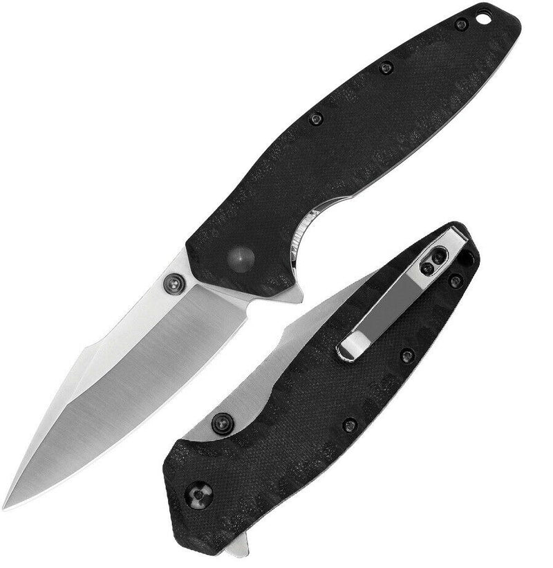 RUIKE P843 Linerlock Folding Knife 3.75" Sandvik 14C28N Steel Blade Black G10 Handle P843B -RUIKE - Survivor Hand Precision Knives & Outdoor Gear Store