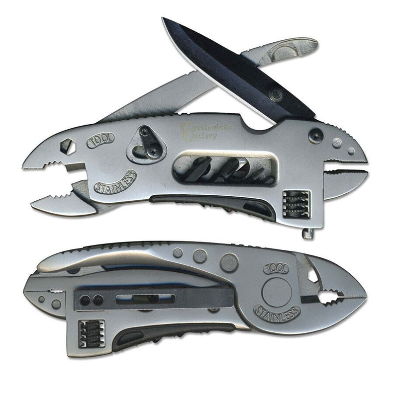 Cattleman Ranch Hand Multi Tool Cast Stainless Steel w/ 6 Functions 4.75" Long. 0020 -Cattleman's - Survivor Hand Precision Knives & Outdoor Gear Store