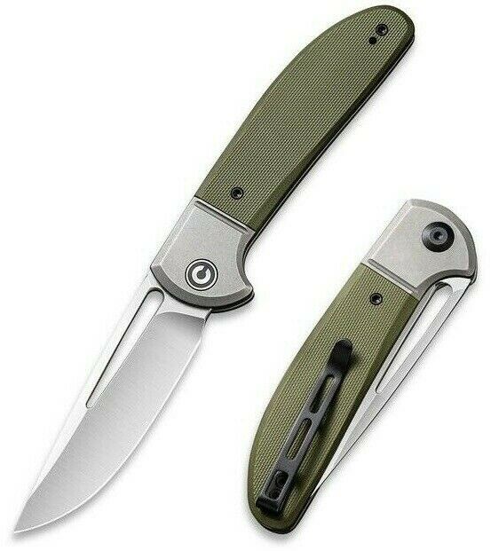 Civivi Trailblazer XL Folding Knife 3.5" D2 Tool Steel Blade Green G10 Handle 2101A -Civivi - Survivor Hand Precision Knives & Outdoor Gear Store