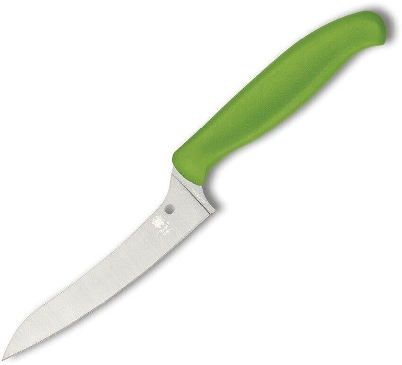 Spyderco Z-Cut Kitchen Knife 4.5" CTS-BD1 Steel Blade Green Polypropylene Handle K14PGN -Spyderco - Survivor Hand Precision Knives & Outdoor Gear Store