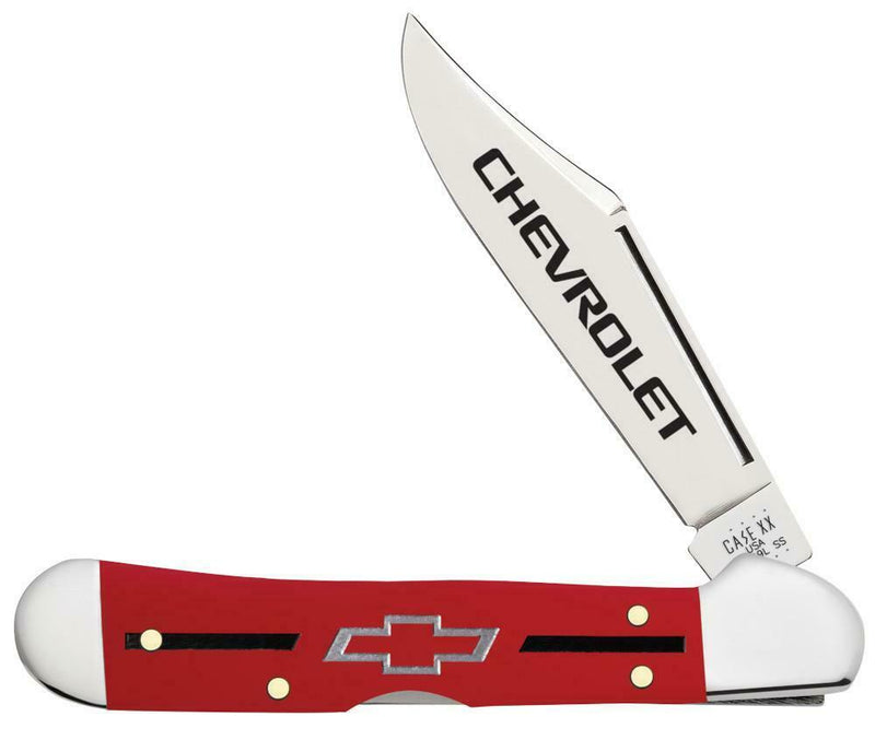 Case XX Chevrolet Folding Knife 2.72" Stainless Steel Blades Synthetic Handle 33706 -Case Cutlery - Survivor Hand Precision Knives & Outdoor Gear Store