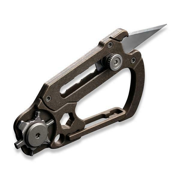 Civivi Polymorph Carabiner Keychain Titanium Multi Tool Bronze Utility Blades 200452 -Civivi - Survivor Hand Precision Knives & Outdoor Gear Store