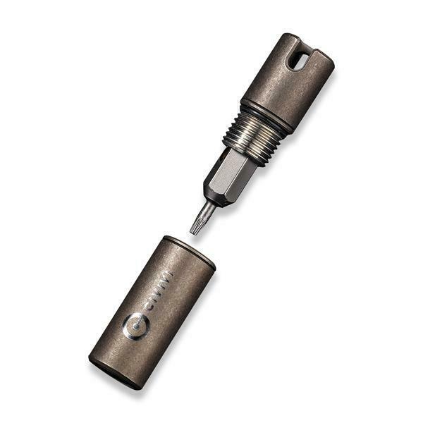 Civivi Key Bit Container Bronze One Piece 6AL4V Titanium Construction 200482 -Civivi - Survivor Hand Precision Knives & Outdoor Gear Store