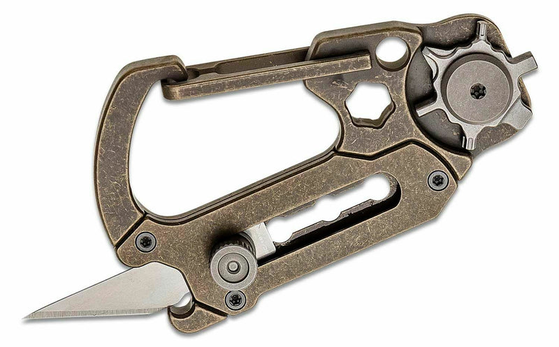 Civivi Polymorph Carabiner Keychain Titanium Multi Tool Bronze Utility Blades 200452 -Civivi - Survivor Hand Precision Knives & Outdoor Gear Store