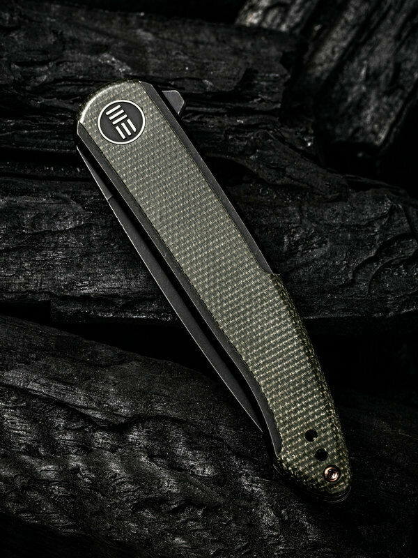 We Knife Co Smooth Sentinel Frame Folding Knife 3" CPM-20CV Steel Blade Titanium/Micarta Handle 200434 -We Knife Co - Survivor Hand Precision Knives & Outdoor Gear Store