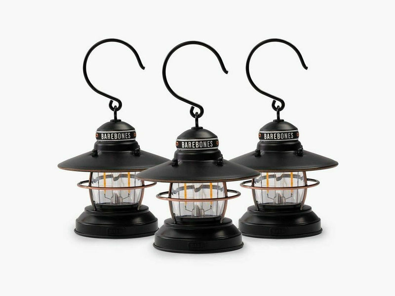 Barebones Living Edison Mini Lantern Bronze 3pk Powder Coated Steel Construction RE276 -Barebones Living - Survivor Hand Precision Knives & Outdoor Gear Store