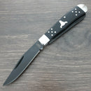 Cattleman's Angus Trapper Pocket Knife Stainless Steel Blades Black Delrin Handle 0002BD -Cattleman's - Survivor Hand Precision Knives & Outdoor Gear Store