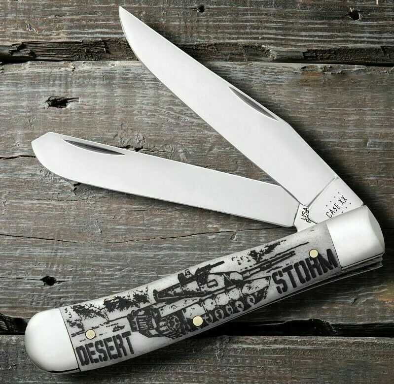 Case XX Desert Storm Pocket Knife Stainless Steel Blades Natural Bone Handle 50953 -Case Cutlery - Survivor Hand Precision Knives & Outdoor Gear Store