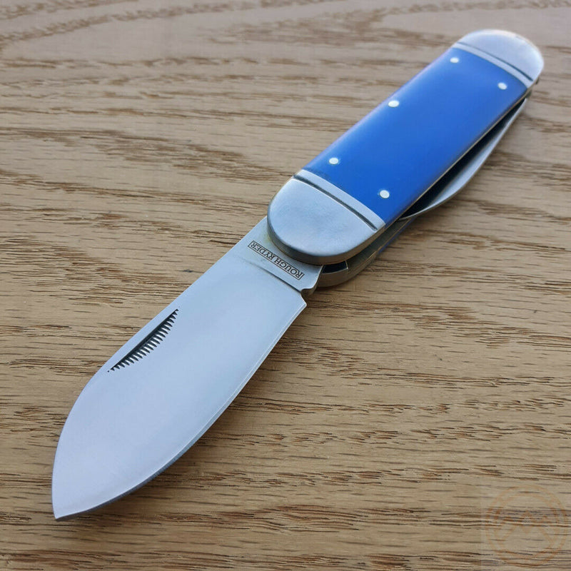 Rough Ryder Sunfish Pocket Knife Satin Finish Stainless Blade Blue G10 Handle 2173 -Rough Ryder - Survivor Hand Precision Knives & Outdoor Gear Store