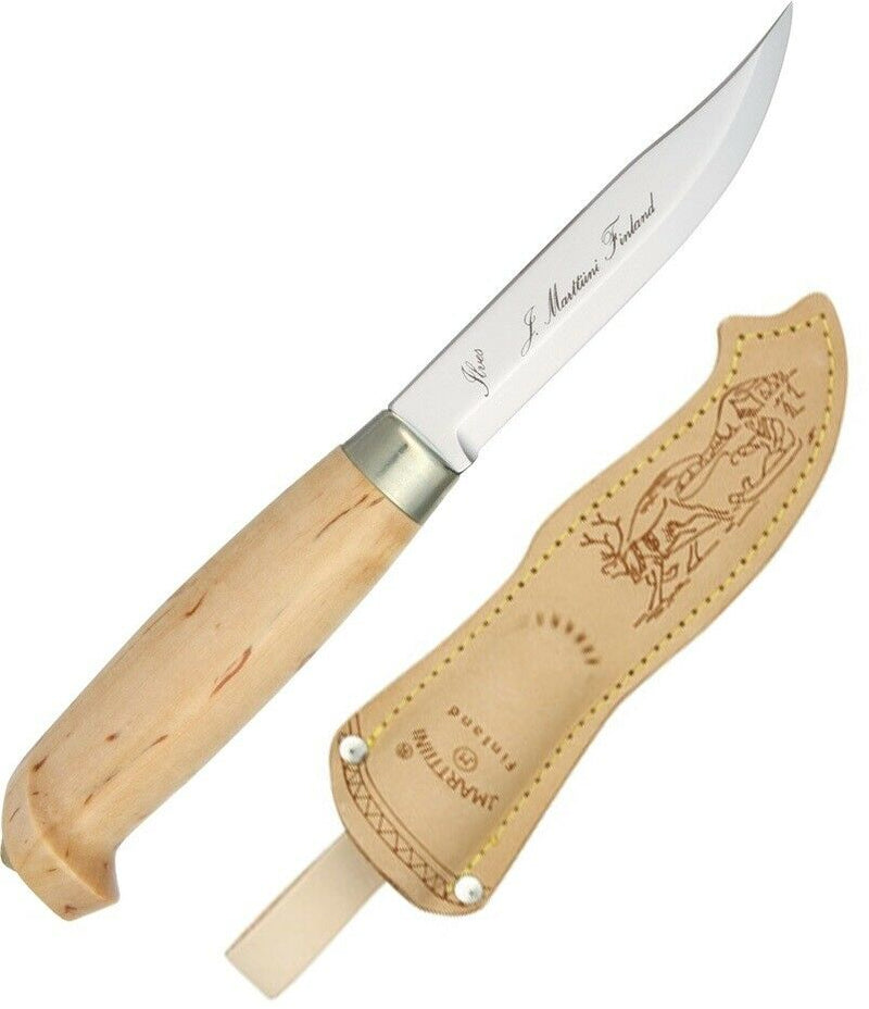 Marttiini Lynx 131 Fixed Knife 4.25" Stainless Blade Curly Birch Handle N131010 -Marttiini - Survivor Hand Precision Knives & Outdoor Gear Store