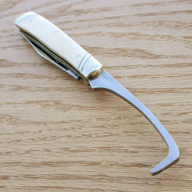 Rough Ryder Equestrian Trapper Pocket Knife Stainless Blade White Bone Handle 1972 -Rough Ryder - Survivor Hand Precision Knives & Outdoor Gear Store