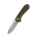 Civivi Mini Elementum Folding Knife 1.83" 14C28N Steel Blade Rubbed/Brass Handle 18062Q1 -Civivi - Survivor Hand Precision Knives & Outdoor Gear Store
