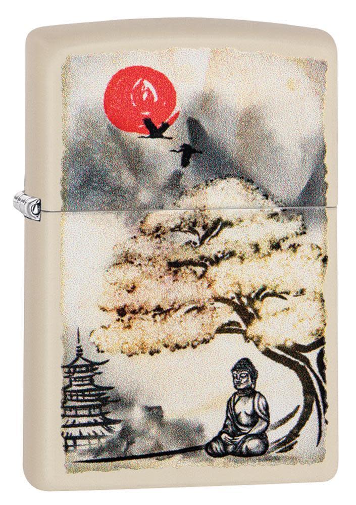 Zippo Lighter Pagoda Bonsai Buddha Feature Windproof All Metal Construction 08776 -Zippo - Survivor Hand Precision Knives & Outdoor Gear Store