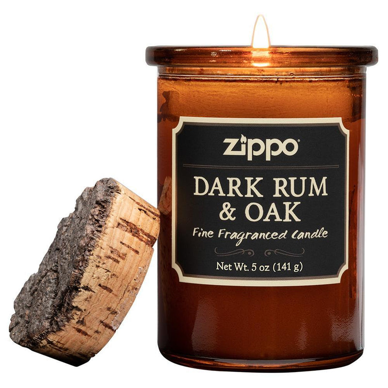Zippo Spirit Candle Dark Rum/Oak 5oz Soy Wax Blend 10% Fragrance Load Cotton Wick 70007 -Zippo - Survivor Hand Precision Knives & Outdoor Gear Store