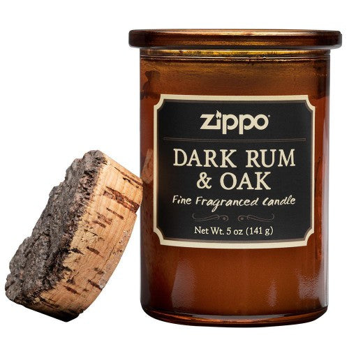 Zippo Spirit Candle Dark Rum/Oak 5oz Soy Wax Blend 10% Fragrance Load Cotton Wick 70007 -Zippo - Survivor Hand Precision Knives & Outdoor Gear Store