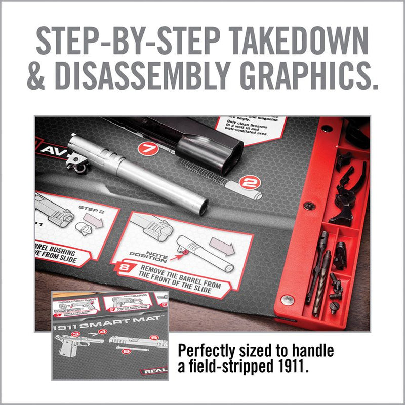 Real Avid Smart Mat 1911 With Attached Parts Tray No-Slip Backed And Oil-Resistant Surface 1911SM -Real Avid - Survivor Hand Precision Knives & Outdoor Gear Store