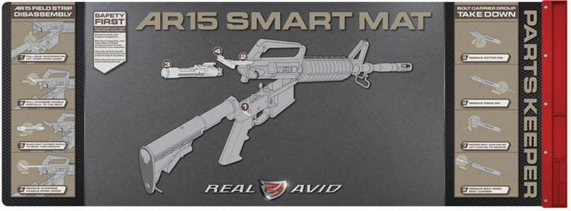 Real Avid AR15 Smart Mat Padded Parts Keeper Tray With Illustrated Disassembly Instructions And Oil Resistant Work Surface AR15SM -Real Avid - Survivor Hand Precision Knives & Outdoor Gear Store