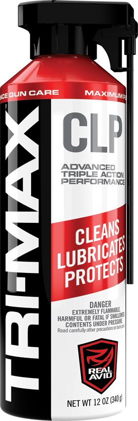 Real Avid TRI-MAX CLP 12oz Aerosol With Advanced Anti-Friction Additives Bond To Metal And Ultra-Low Viscosity CLP12A -Real Avid - Survivor Hand Precision Knives & Outdoor Gear Store