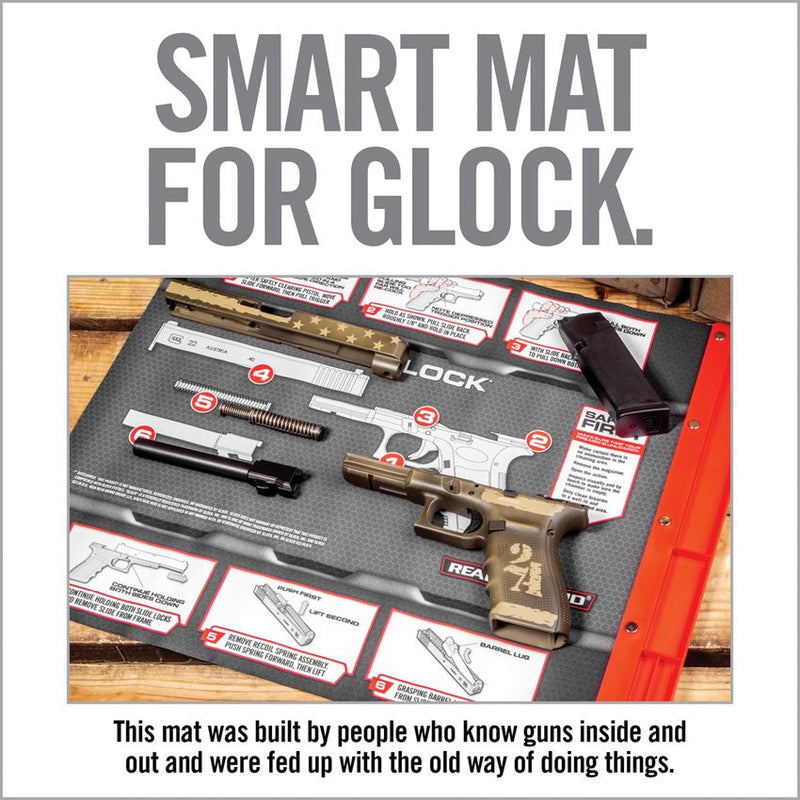 Real Avid Smart Mat GLOCK With Attached Parts Tray No-Slip Backed And Oil-Resistant Surface GLOCKSM -Real Avid - Survivor Hand Precision Knives & Outdoor Gear Store