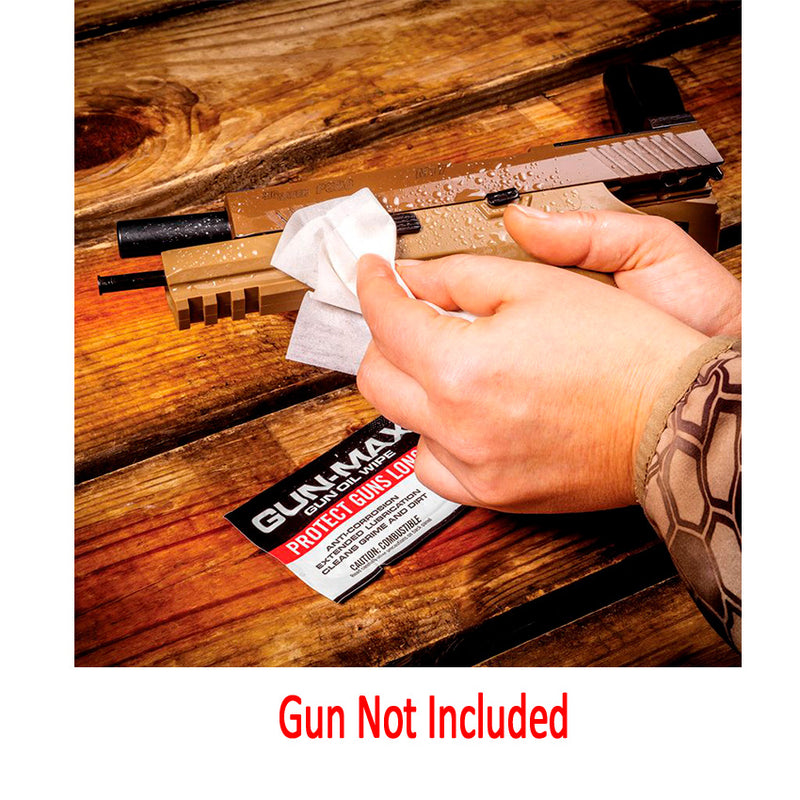 Real Avid Gun-Max Oil Pack Of 25 Individually Wrapped Wipes With Advanced Gun Metal Grade Formula And Powerful Inhibitors GMW25 -Real Avid - Survivor Hand Precision Knives & Outdoor Gear Store