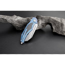 Artisan Cutlery Apache Folding Knife M390 Stainless Blade Blue Titanium Handle 1813GBUM -Artisan Cutlery - Survivor Hand Precision Knives & Outdoor Gear Store