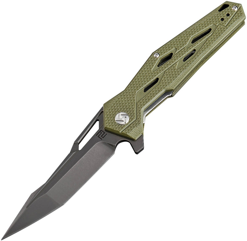 Artisan Cutlery Bombardier Folding Knife 3.75" D2 Tool Blade Green G10 Handle 1812PBGN -Artisan Cutlery - Survivor Hand Precision Knives & Outdoor Gear Store