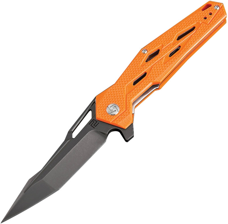 Artisan Cutlery Bombardier Folding Knife 3.75" D2 Tool Blade Orange G10 Handle 1812PBOE -Artisan Cutlery - Survivor Hand Precision Knives & Outdoor Gear Store