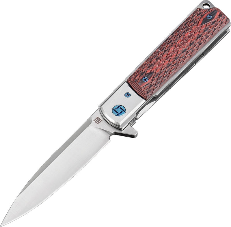 Artisan Cutlery Classic Folding Knife S35VN Stainless Blade Red G10 Handle 1802GBNS -Artisan Cutlery - Survivor Hand Precision Knives & Outdoor Gear Store