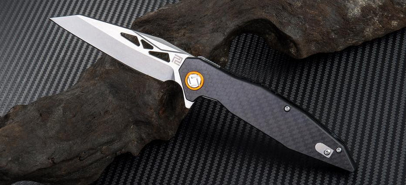 Artisan Cutlery Cygnus Framelock Folding Knife 3.5" D2 Tool Steel Blade Carbon Fiber/G10 Handle 1827PCF -Artisan Cutlery - Survivor Hand Precision Knives & Outdoor Gear Store